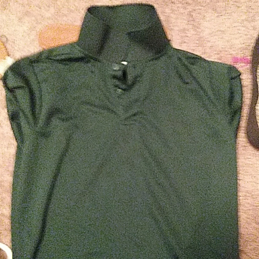 Green colar shirt